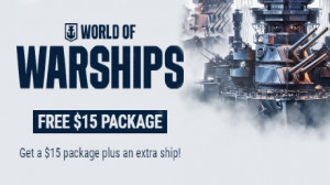 World of Warships: Free $15 Package